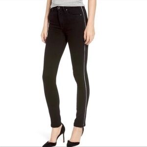 NEW Hudson Holly Jeans Skinny Black Silver